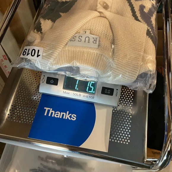 Russ Women’s L Button-Up Short Sleeve Knit Cardigan Colorful Floral Print - Picture 11 of 11